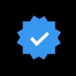 blue checkmark