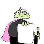 MurgleyDaGorillazKid holding a piece of paper template