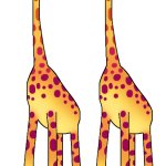 Twins giraffes