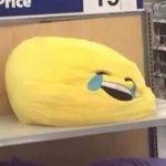 Laughing crying emoji pillow
