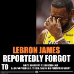 Lebron James Reportedly forgot to | write robocopy C:\SourceFolder D:\BackupFolder /E /Z /MIR /XA:H in his command prompt | image tagged in lebron james reportedly forgot to | made w/ Imgflip meme maker
