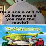 How Would You Rate Shrek (2001)? | image tagged in shrek,dreamworks,baymax,deviantart,crossover,memes | made w/ Imgflip meme maker