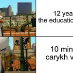 It's much more effective! | 12 years in the education system; 10 minute carykh video | image tagged in big brain penguin | made w/ Imgflip meme maker