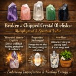Broken, chipped, or blunted obelisk crystals  retain significant