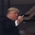 Trump middle finger