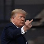 Trump middle finger