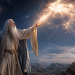 a very nice and kind wizard casts a magnificent spell