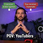 A trade offer meme that says: “I receive: video games, you recei