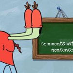 Comments without nonsense