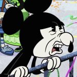 Disgusted Mickey meme