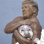 Buff Donald Trump choking Troonjak