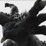 Godzilla punching