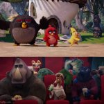 Will Harris and The Vineland Thorns Loves The Angry Birds Movie (2016) | image tagged in will and the vineland thorns watched what,angry birds,goat movie,crossover,deviantart,memes | made w/ Imgflip meme maker