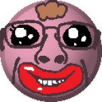 Kawaii wojak with pink lips Soyjak emoji