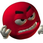 angry red emoji