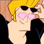 Johnny Bravo Heart Eyes GIF Template