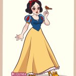 Snow White in Super Mario Bros. Style
