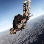 US Navy Seal Free Fall | hope the wings will work; Full send | image tagged in us navy seal free fall | made w/ Imgflip meme maker