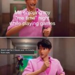 Happens to everyone | Me enjoying my “me time” night while playing games | image tagged in k-pop demon hunters,relatable | made w/ Imgflip meme maker