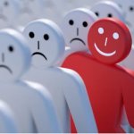 Happy in group of Sad