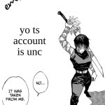 Maki Zenin. | yo ts account is unc | image tagged in maki zenin | made w/ Imgflip meme maker