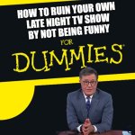 Colbert for dummies meme