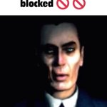 you larp like a noob, blocked meme