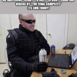 Image | Me watching "scary" totally "spooky" camping 
videos by "The Final Campsite"
(ts lwk funny) | image tagged in fbi agent chilling | made w/ Imgflip meme maker