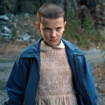 An iconic screenshot of Eleven from 'Stranger Things'