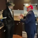 Trump and MJ impersonators meme