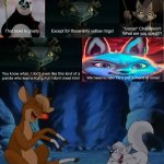 Rudolph and Slyly laughing | image tagged in ruin this fill in meme 111,deviantart,non disney,kung fu panda,dreamworks | made w/ Imgflip meme maker