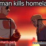 Omniman kills Homelander recast meme