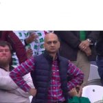 Annoyed man with hands on hips