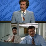 Anchorman teleprompter