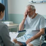 Elderly man psychology psychiatrist mental hospital MAGA