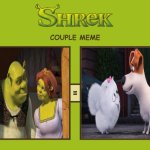 Shrek Couple Meme - Max X Gidget | image tagged in shrek,dreamworks,secret life of pets,deviantart,crossover,memes | made w/ Imgflip meme maker