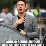No doom scroll today | When my scheduled focus mode setting kicks in and saves me from scrolling late at night | image tagged in relief | made w/ Imgflip meme maker