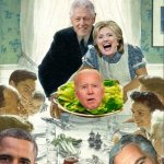 Clintons Thanksgiving on Epstein Island meme