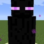 He is friendly. | Just pause; And look into this guy's soul :)))))) | image tagged in enderman | made w/ Imgflip meme maker