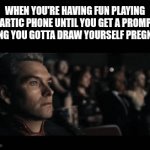 garlic | When you're having fun playing gartic phone until you get a prompt saying you gotta draw yourself pregnant: | image tagged in gifs,relatable,gartic phone,homelander,funny,video games | made w/ Imgflip video-to-gif maker