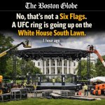 The Boston Globe No, that’s not a Six Flags. A UFC ring is going