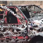 Bullet Riddled Car