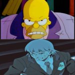 Homer facing who ?