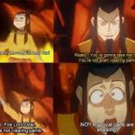 No fire lord Ozai, you're not wearing any pants