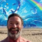 Hugh Jackman Meme Beach Zara Larsson