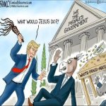 Trump, Jesus cartoon