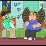 Chris Griffin turning into a lizard and spitting on Lois meme