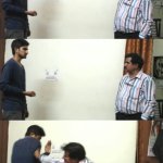 Indian dad beating son
