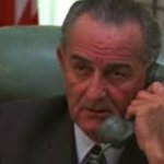 Lyndon B. Johnson on the phone
