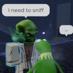 Crack head Yoda meets Kermit